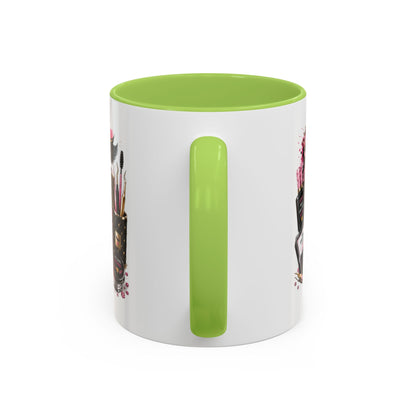 Lash Technician Coffee Mug – 'Enhancing Beauty One Lash at a Time' Accent Mug