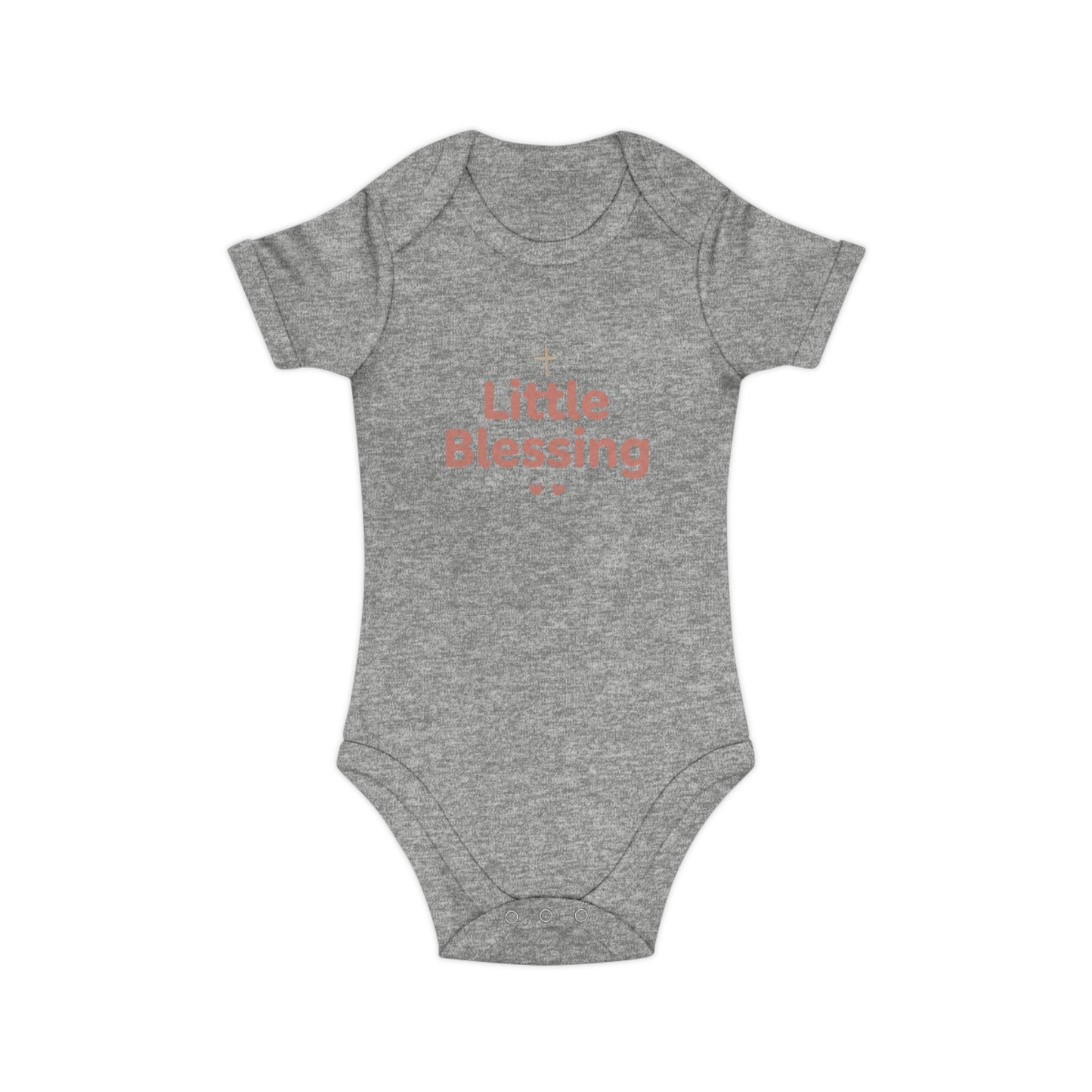 Baby Bodysuit - "Little Blessing" Combed Cotton Infant Onesie