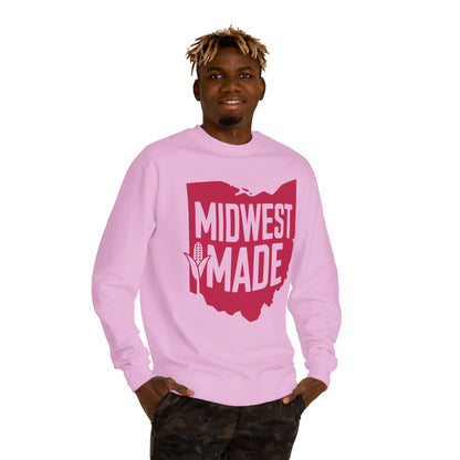 Midwest Made Sweatshirt — Ohio State Outline Corn Graphic Crewneck