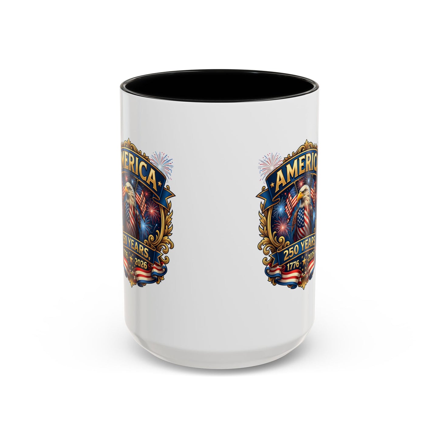 250th America Eagle Coffee Mug — Patriotic 1776–2026 Anniversary Accent Mug