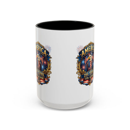 250th America Eagle Coffee Mug — Patriotic 1776–2026 Anniversary Accent Mug