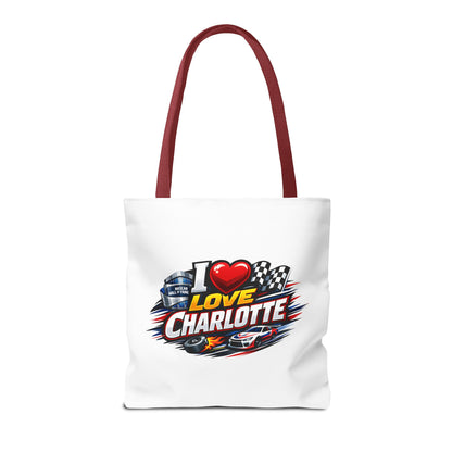 I Love Charlotte Racing Tote Bag