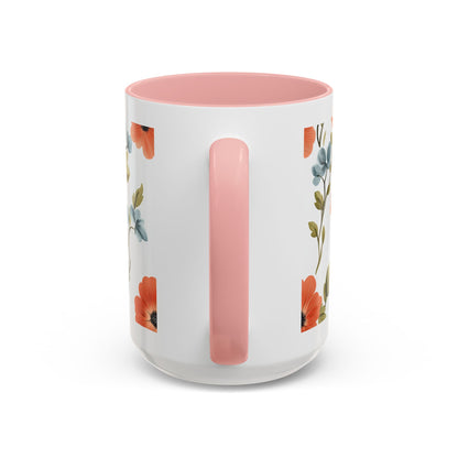 She Held My Hand Forever Floral Coffee Mug