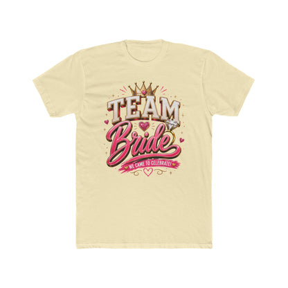 Team Bride T‑Shirt — Bachelorette Party Tee with Crown & Hearts