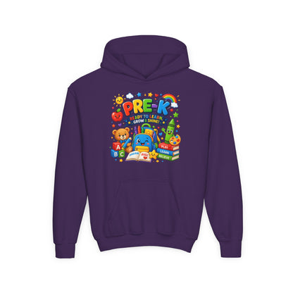 Pre-K Ready to Learn Youth Hoodie – Cute Back-to-School Preschool Sweatshirt