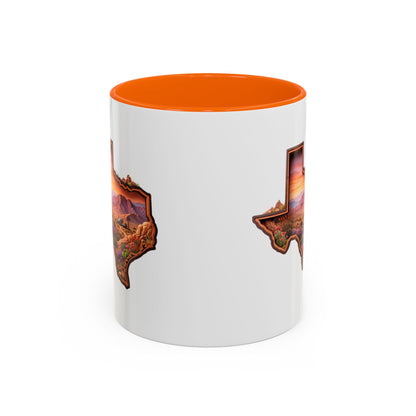 Texas Sunset Accent Coffee Mug – Scenic Lone Star State Landscape (11/15oz)