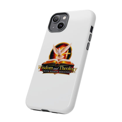 Wisdom and Theology Phone Case — Christian Dove & Cross Protective Tough Case