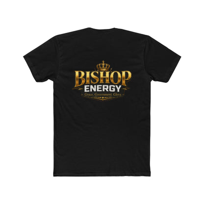 Bishop Energy Graphic Tee — Bold Gold Crown Logo T-Shirt