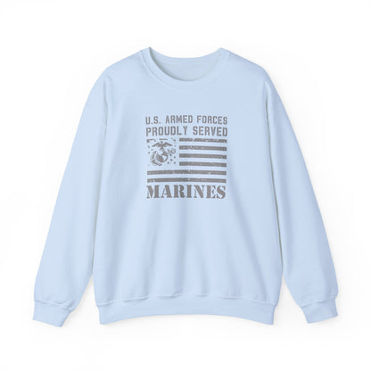 U.S. Armed Forces Proudly Served Marines Sweatshirt