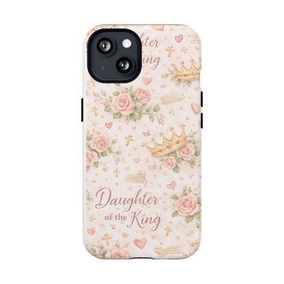 Daughter of the King Floral Phone Case — Tough Magnetic Protective Cover