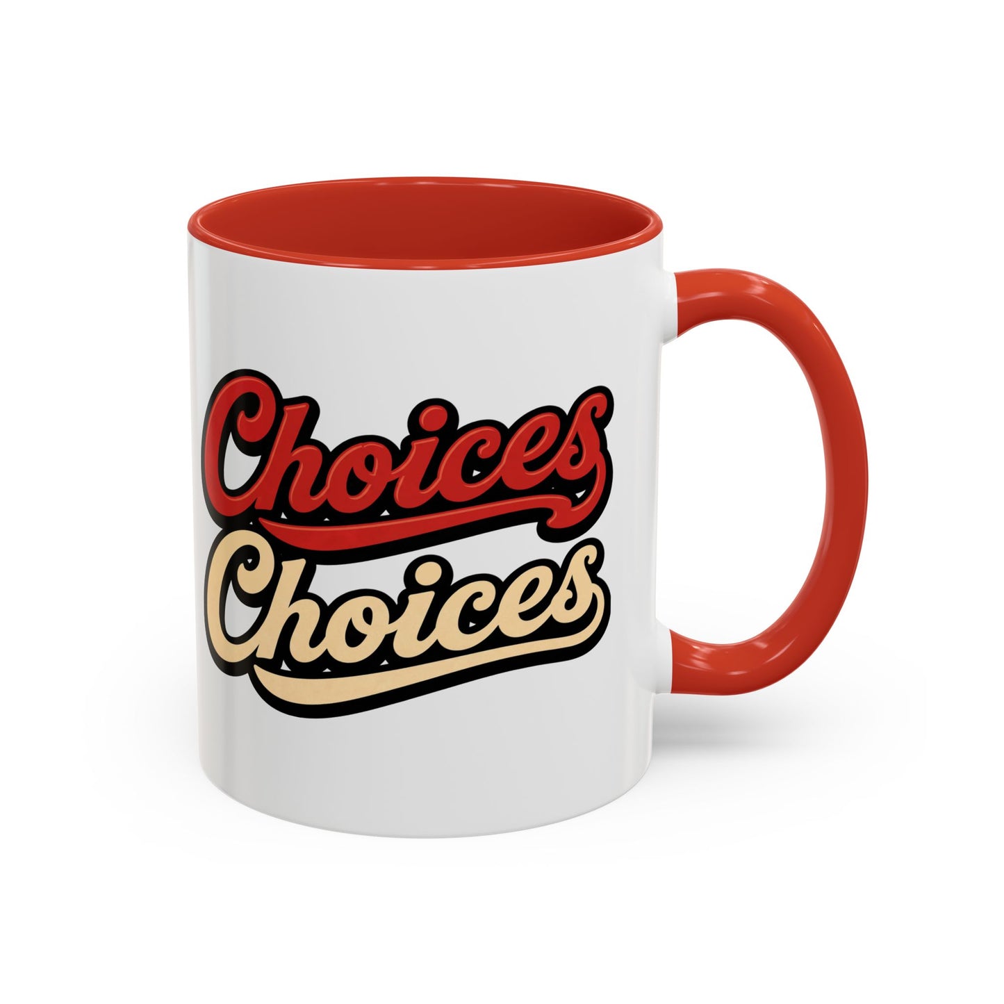 Choices Retro Accent Coffee Mug — Vintage Script 11/15oz