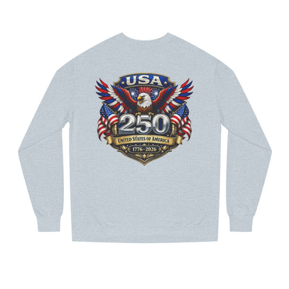 USA 250th Anniversary Sweatshirt — Patriotic Eagle 1776–2026 Crewneck