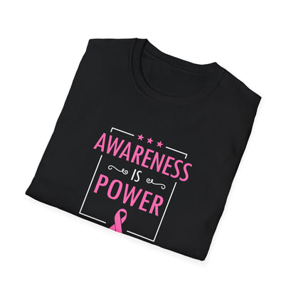 Awareness Is Power Breast Cancer Awareness T-Shirt