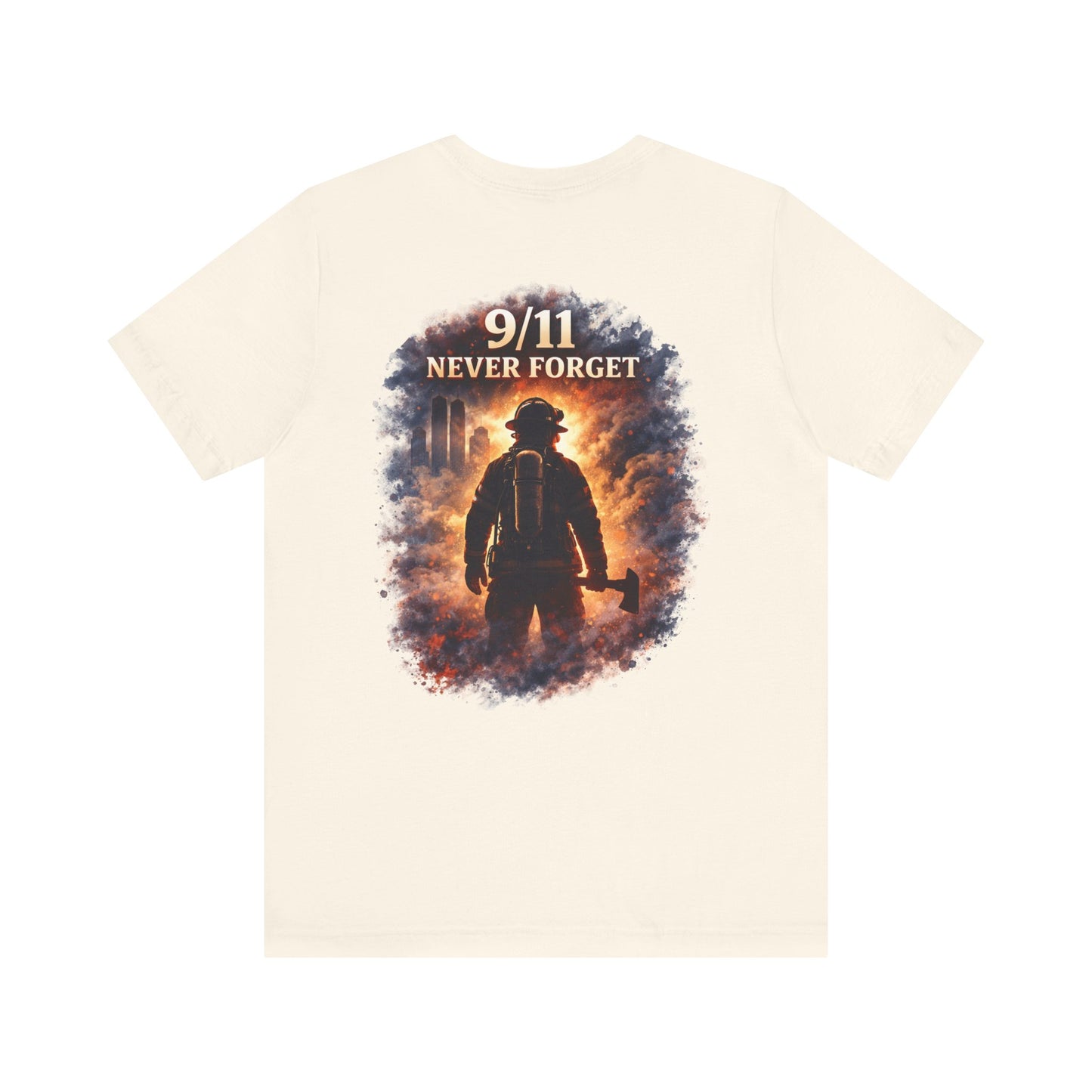 9/11 Never Forget Firefighter Tribute Tee