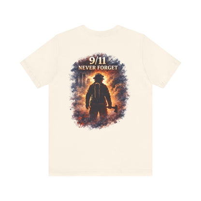 9/11 Never Forget Firefighter Tribute Tee