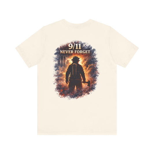 9/11 Never Forget Firefighter Tribute Tee