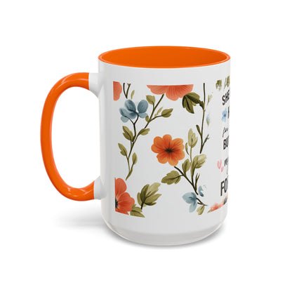 She Held My Hand Forever Floral Coffee Mug