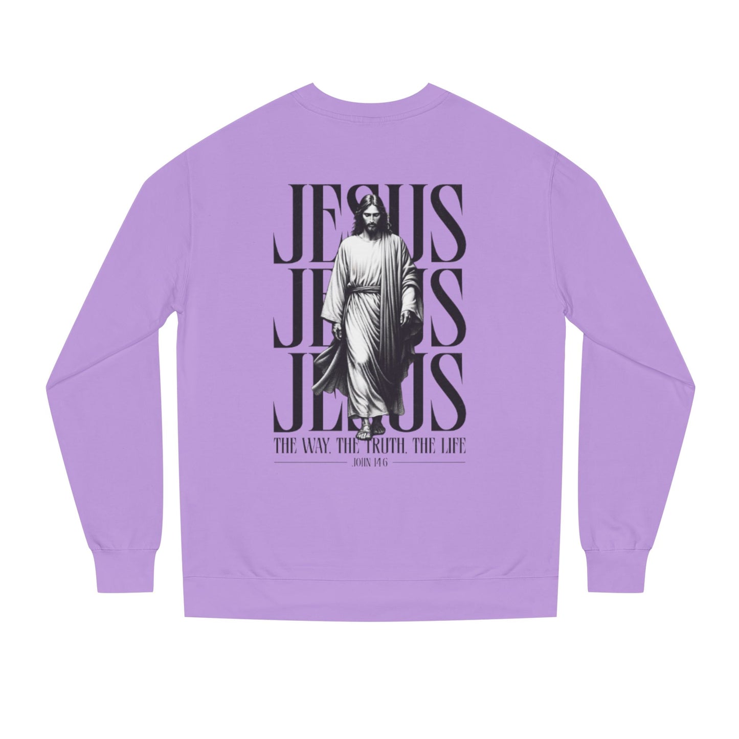 Jesus Crewneck Sweatshirt – The Way The Truth The Life Graphic