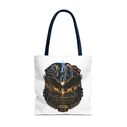 9/11 Memorial Eagle Tote Bag – Never Forget Tribute Tote