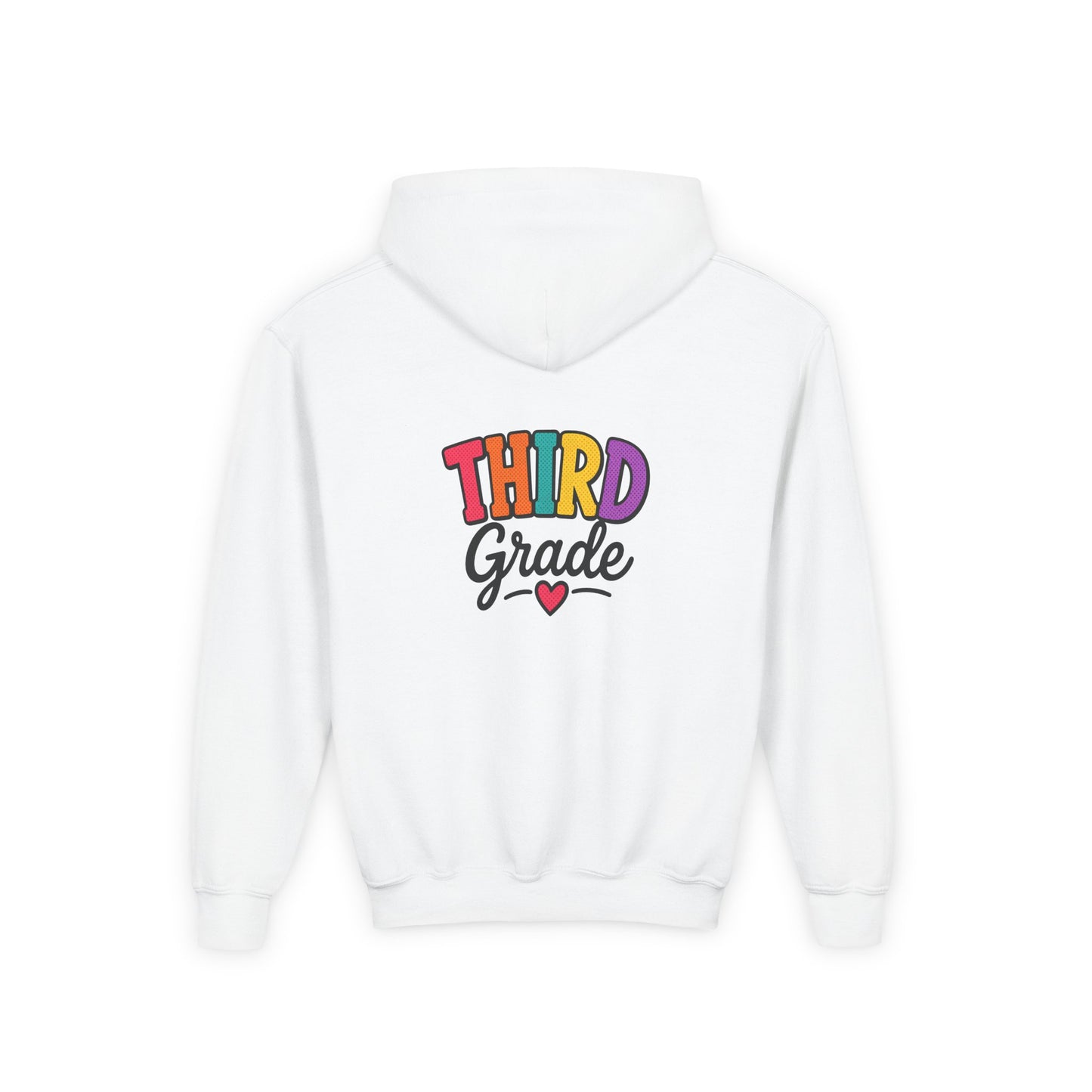 Third Grade Kids Hoodie — Colorful Back-to-School Sweatshirt