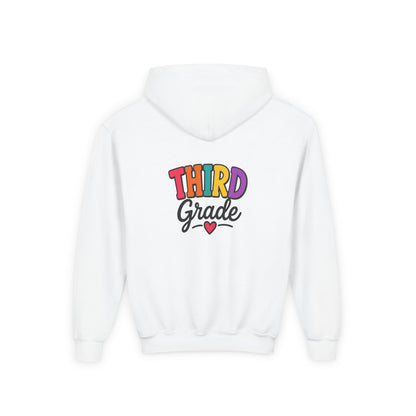 Third Grade Kids Hoodie — Colorful Back-to-School Sweatshirt