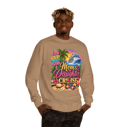 Mom & Daughter Cruise Sweatshirt — Tropical Vacation Cruise Crewneck