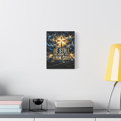 Be Still and Know That I Am God Matte Canvas Wall Art