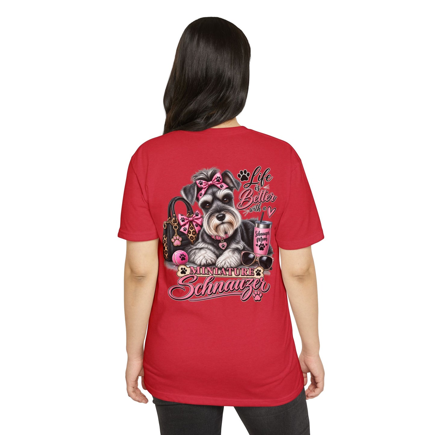 Miniature Schnauzer T-Shirt — "Life’s Better with a Miniature Schnauzer" Cute Dog Tee