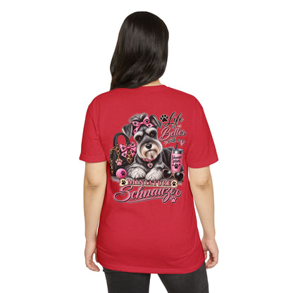Miniature Schnauzer T-Shirt — "Life’s Better with a Miniature Schnauzer" Cute Dog Tee