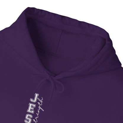 Jesus Vertical Script Hoodie