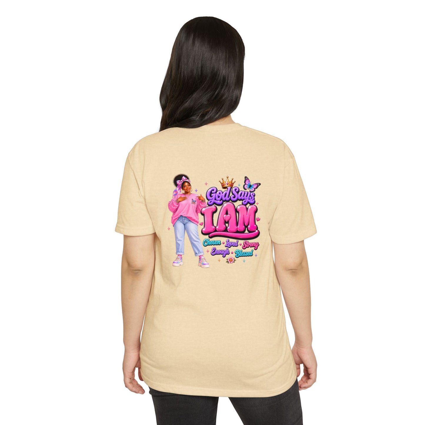 God Says I Am Tee — Inspirational Christian Graphic T-Shirt