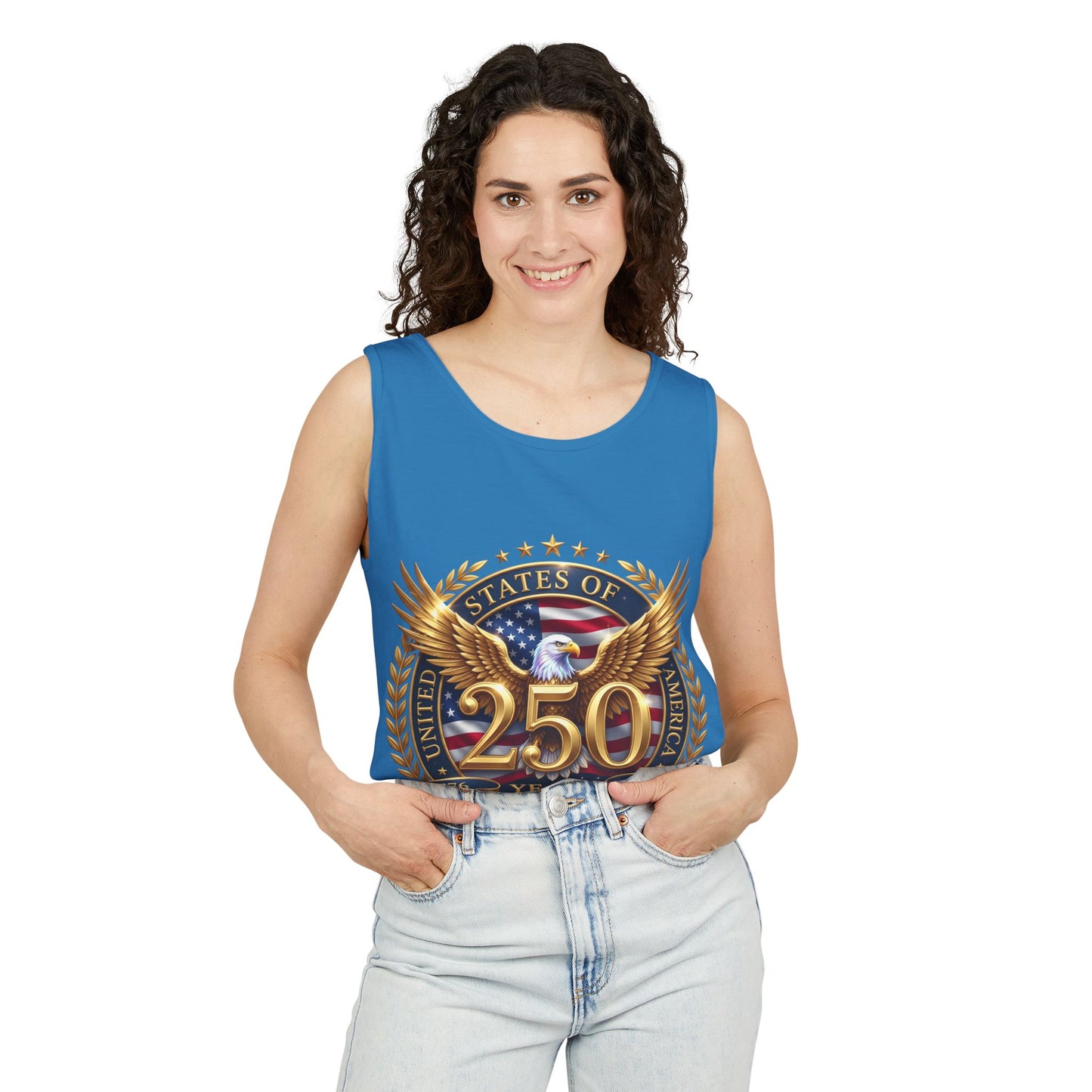 250 Years Anniversary Eagle Tank Top — United States Bicentennial Celebration Tee