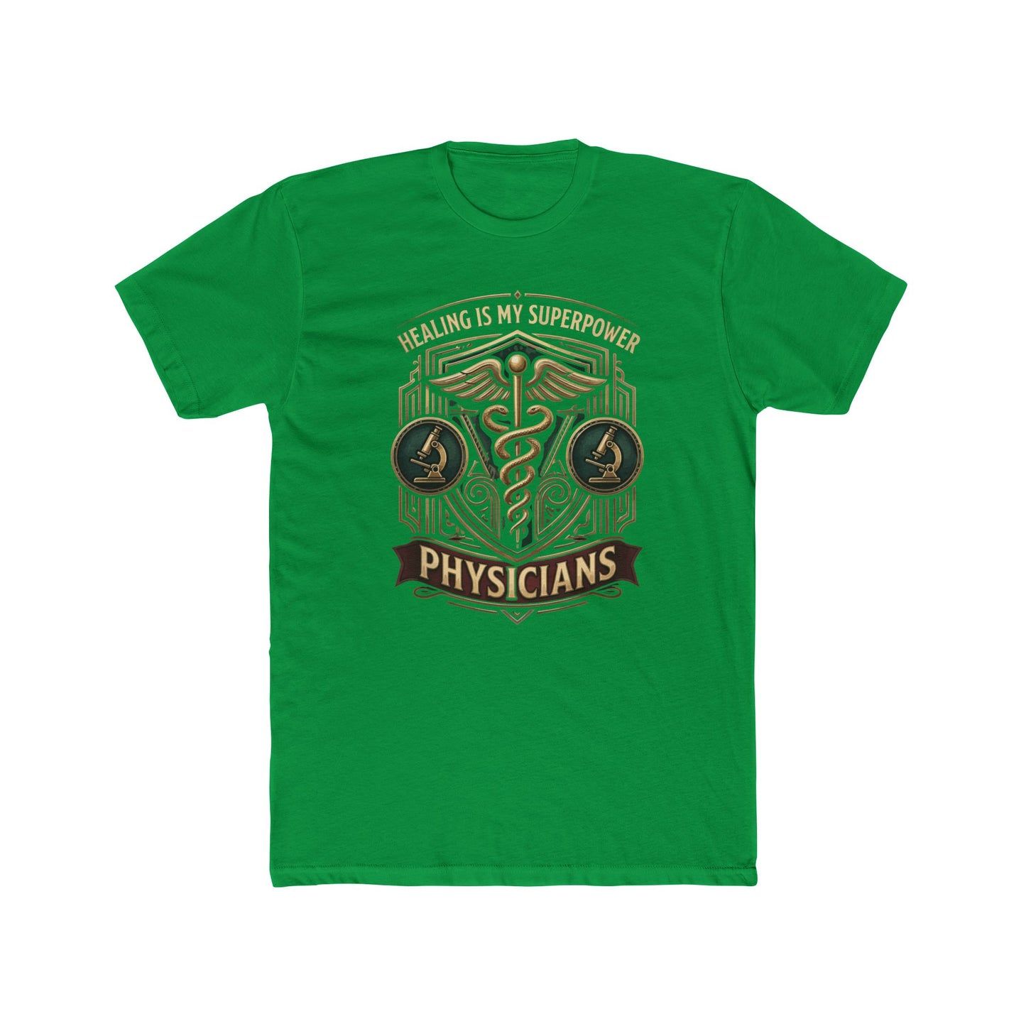 Physicians Tee — "Healing Is My Superpower" Medical Caduceus Shirt