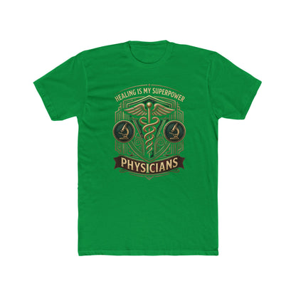 Physicians Tee — "Healing Is My Superpower" Medical Caduceus Shirt
