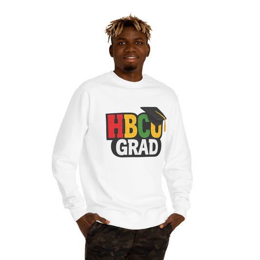 HBCU Grad Sweatshirt — Graduation Crewneck with Mortarboard