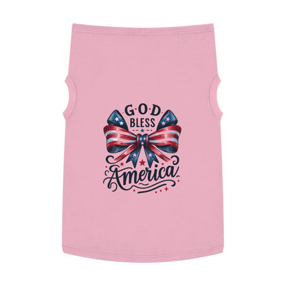 God Bless America Patriotic Pet Tank Top