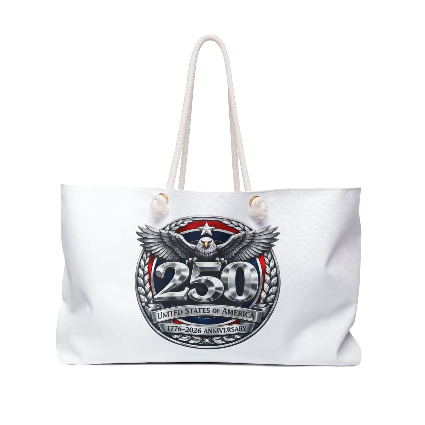 250th USA Anniversary Weekender Bag — Patriotic Eagle Travel Tote (1776–2026)