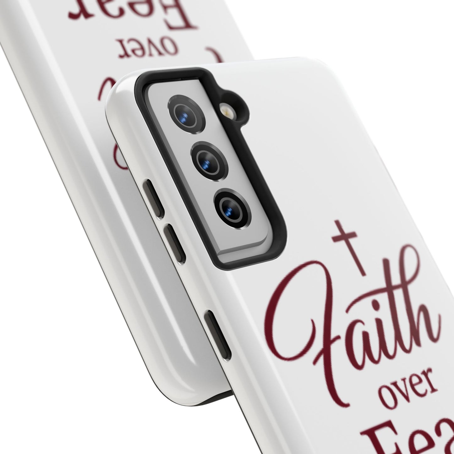 Faith Over Fear Tough Phone Case — Christian Inspirational Protective Phone Cover