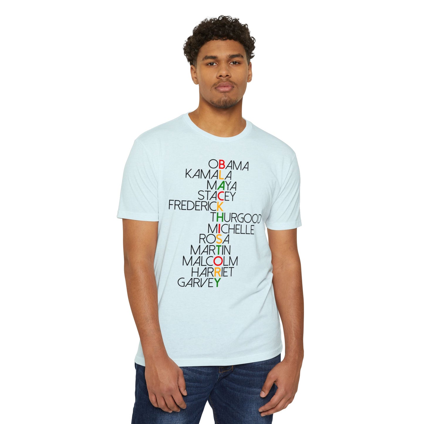 Civil Rights Leaders Names T-Shirt — Black History Tribute Tee