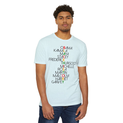 Civil Rights Leaders Names T-Shirt — Black History Tribute Tee