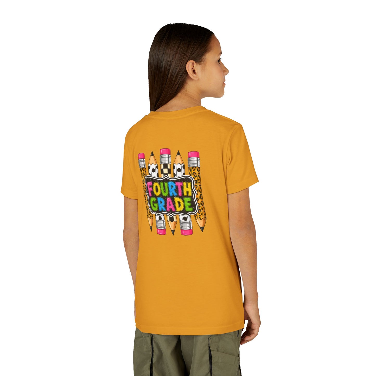 Fourth Grade Pencil Kids Tee – Back to School Youth Shirt