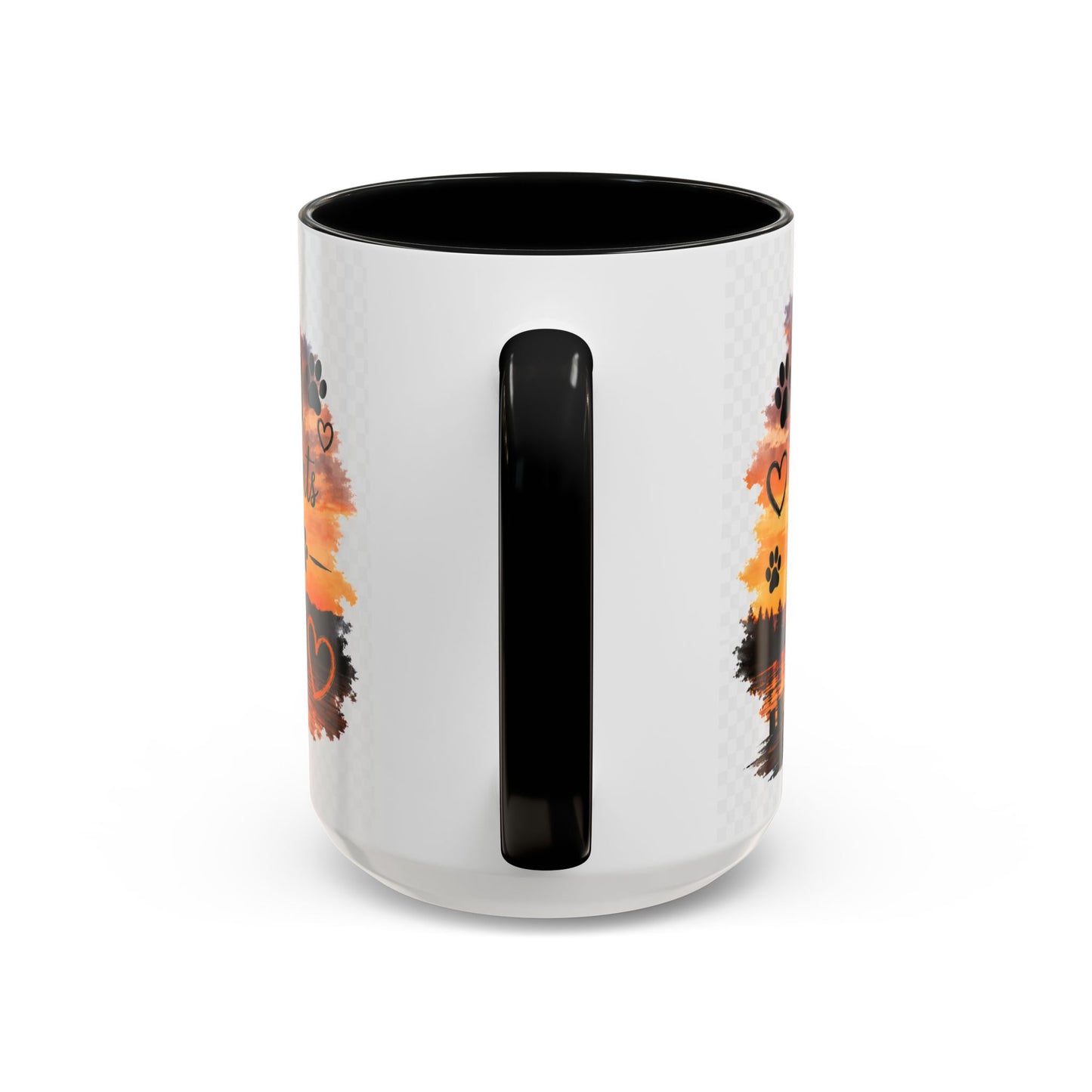 Dog Lover Coffee Mug - "A True Friend Leaves Paw Prints on Your Heart" Accent Mug (11/15oz)