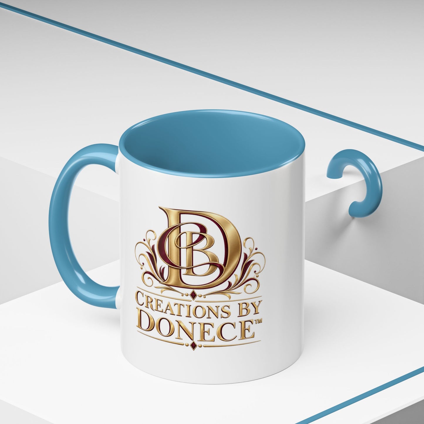 Creations by Donece Logo Accent Coffee Mug (11/15oz)