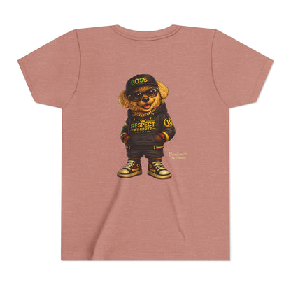 Kids Graphic Tee - 'Respect the Hustle' Teddy Bear Streetwear