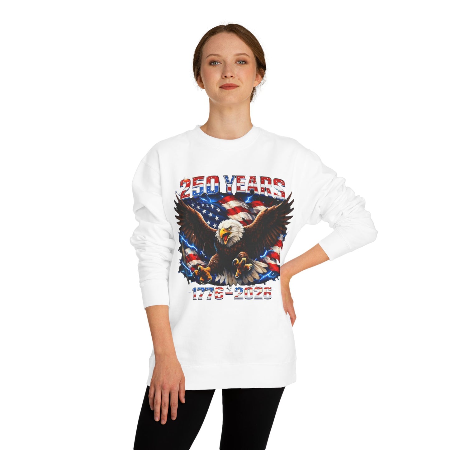 250 Years 1776–2026 Eagle Flag Sweatshirt
