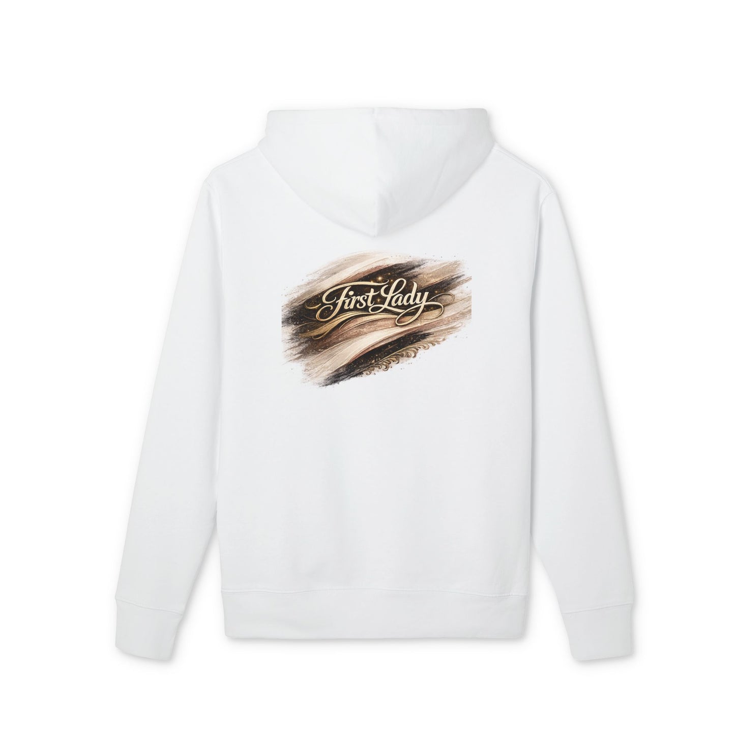 First Lady Brushstroke Hoodie — Elegant Script Pullover