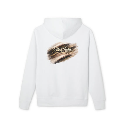First Lady Brushstroke Hoodie — Elegant Script Pullover