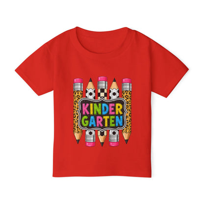 Kindergarten Pencils Toddler T-Shirt — Colorful Back-to-School Tee