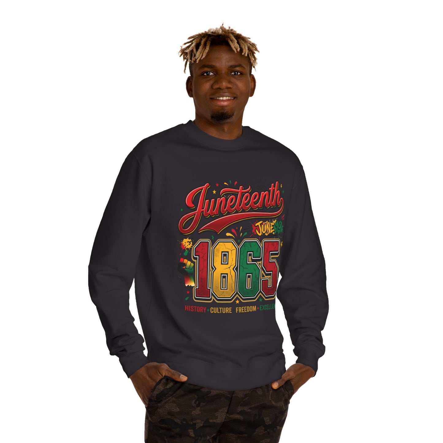 Juneteenth 1865 Crewneck Sweatshirt — History • Culture • Freedom