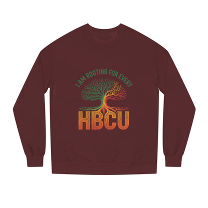 HBCU Pride Crewneck Sweatshirt — "I Am Rooting For Every HBCU" Tree Design